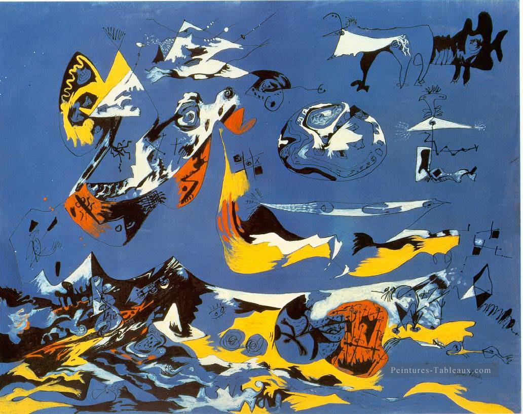 Blue Moby Dick Expressionnisme abstrait Peintures à l'huile